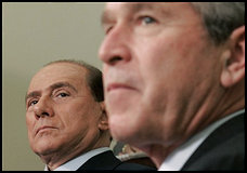 Berlusconi and bush