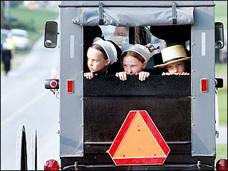 amish going to funeral