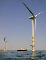 wind turbine in the ocean