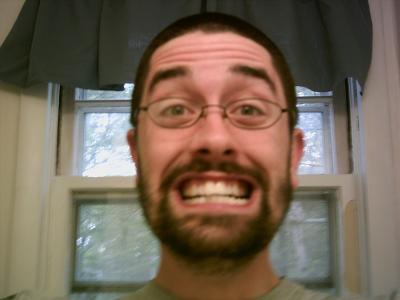 me with blurry face