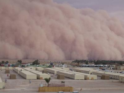 sand storm in iraq