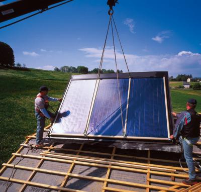 guys installing solar panel