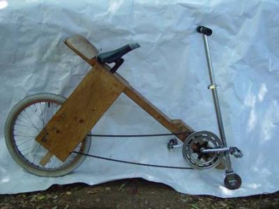 wooden scooter bike