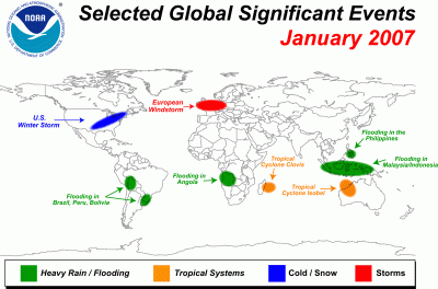 selected extreme events jan 2007