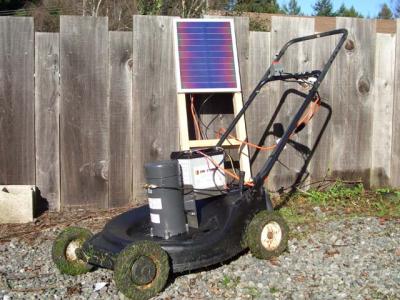 solar lawn mower