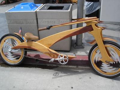 wooden bike chopper