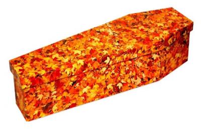 red leaf coffin