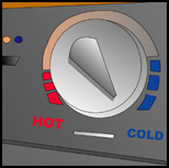 hot cold dial washer