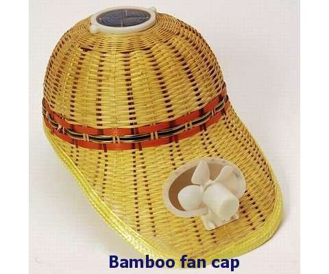 bamboo solar cap