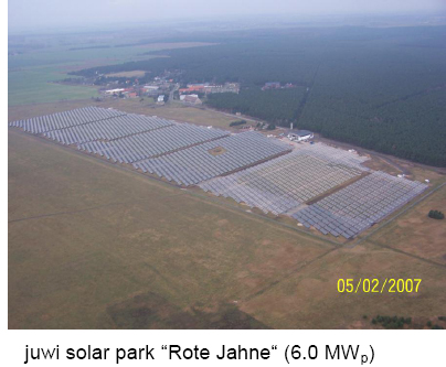 juwi thin film solar plant