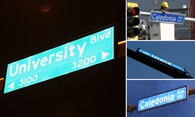 LED road sign
