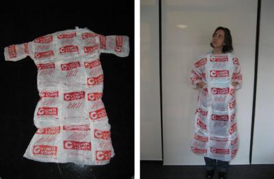 plastic bag dress