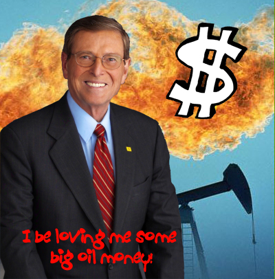 Domenici loves oil money