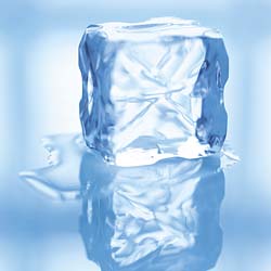 melting ice cube