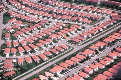 urban sprawl suburb