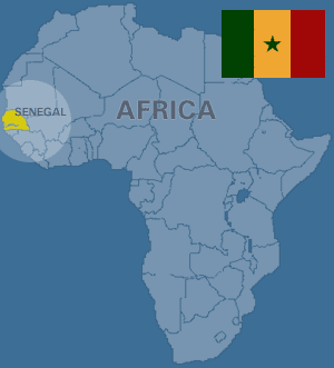 map of senegal